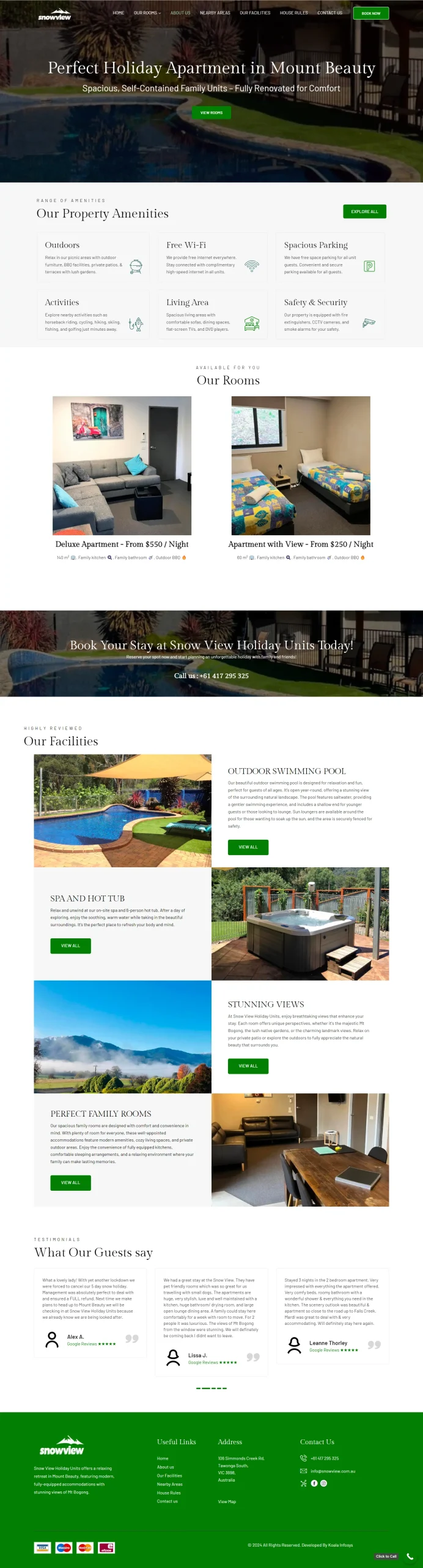 Snow View Holiday Units